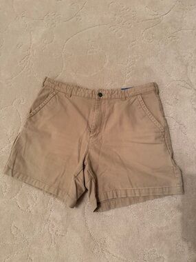 Men's Flat Front Casual Khaki Shorts